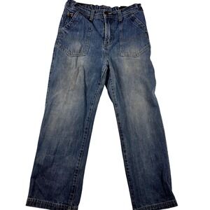 Y2K Timberland Kids‎ Boys Jeans Denim Elastic Waist Straight Leg Blue Size 8